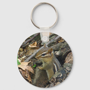 Eastern Chipmunk - Tamias striatus Keychain