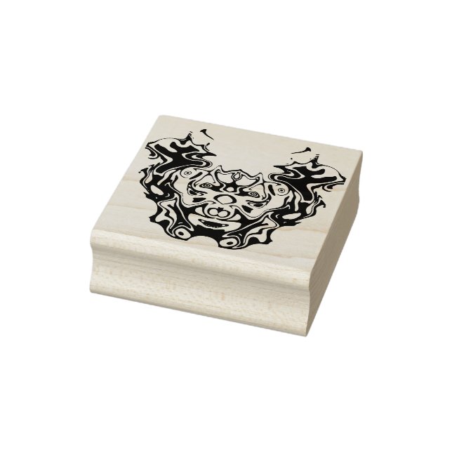 Eastern demon double face v1 rubber stamp (Stamp)