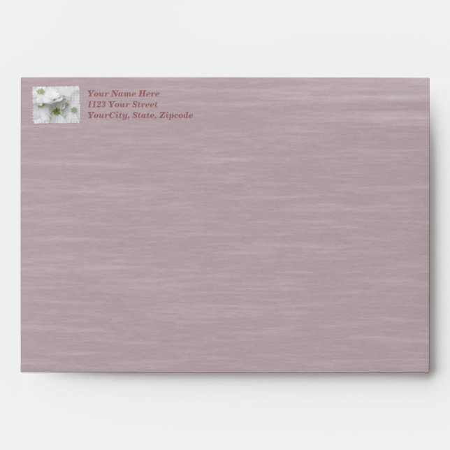 Eastern Dogwood Blossoms - Cornus florida Envelopes (Front)