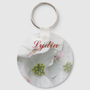 Eastern Dogwood Blossoms - Cornus florida Keychain