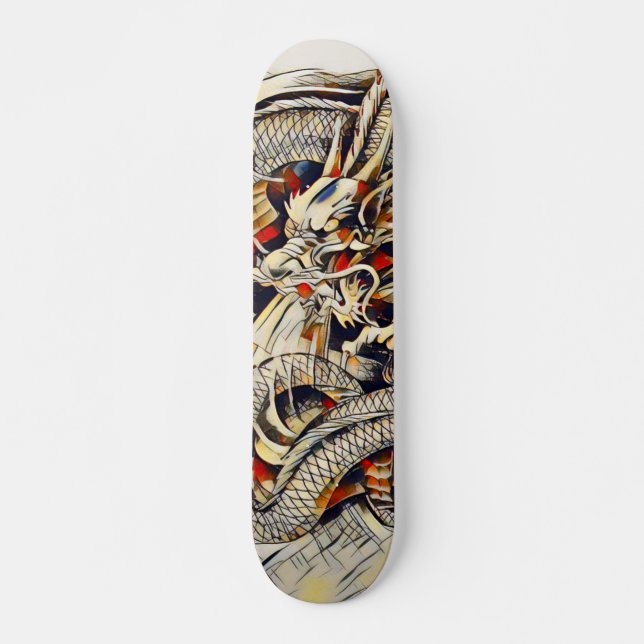 Eastern Dragon Ninja Scroll Element Pro Park Deck Skateboard (Front)