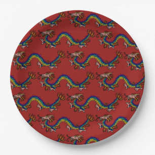 Eastern Dragon Paper Plate