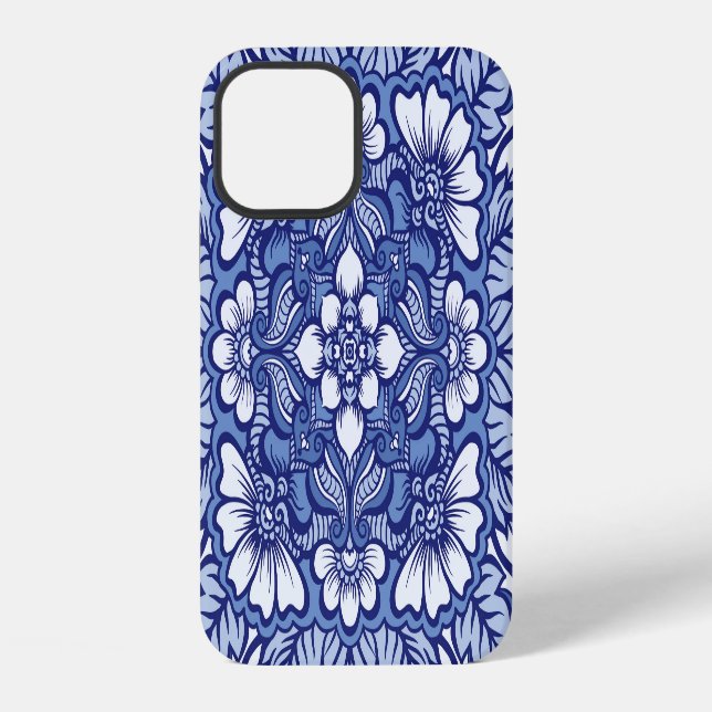 Eastern Ethnic Henna Seamless Pattern iPhone Case (Back)