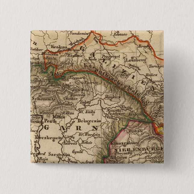 Eastern Europe 2 Inch Square Button (Front)