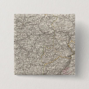 Eastern Europe, Central Russia 2 Inch Square Button