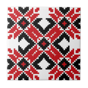 Eastern Europe Pattern, Traditional Folk, Folklore Tile