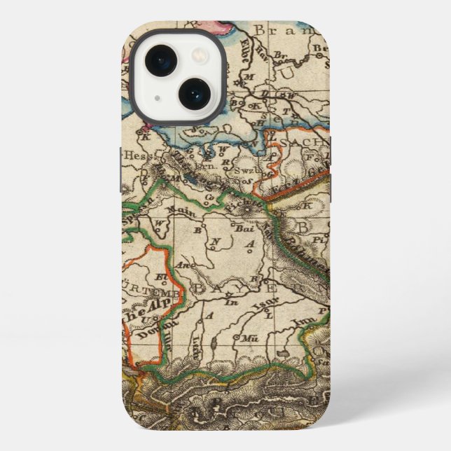 Eastern European Map iPhone Case (Back)