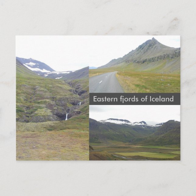 Eastern fjords of Iceland Postcard (Front)