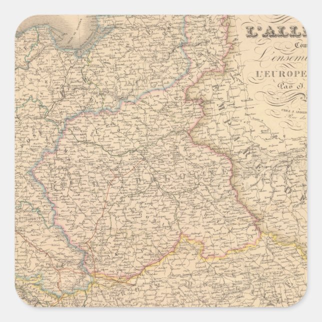 Eastern Germany Square Sticker (Front)