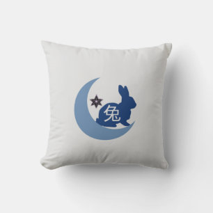 "Eastern Grace: Chinese Pattern Pillow" Throw Pillow