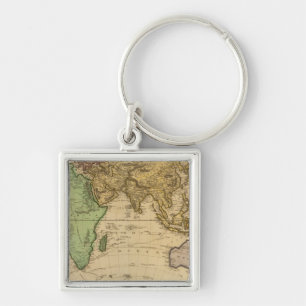 Eastern Hemisphere 10 Keychain