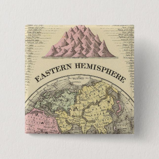 Eastern Hemisphere 13 2 Inch Square Button (Front)