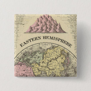 Eastern Hemisphere 13 2 Inch Square Button