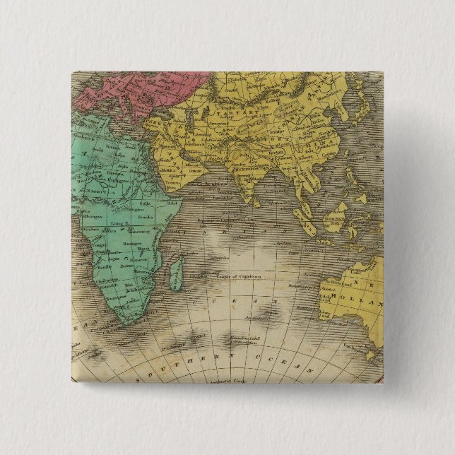 Eastern Hemisphere 15 2 Inch Square Button (Front)