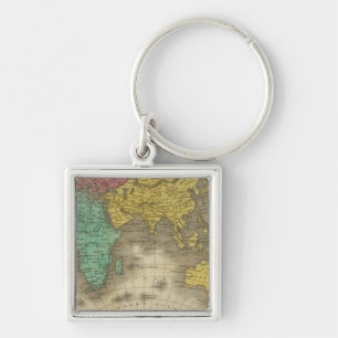 Eastern Hemisphere 15 Keychain