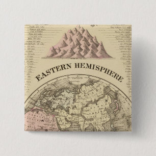 Eastern Hemisphere 2 Inch Square Button