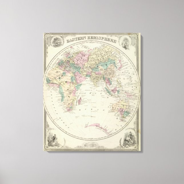 Eastern Hemisphere 4 Canvas Print (Front)