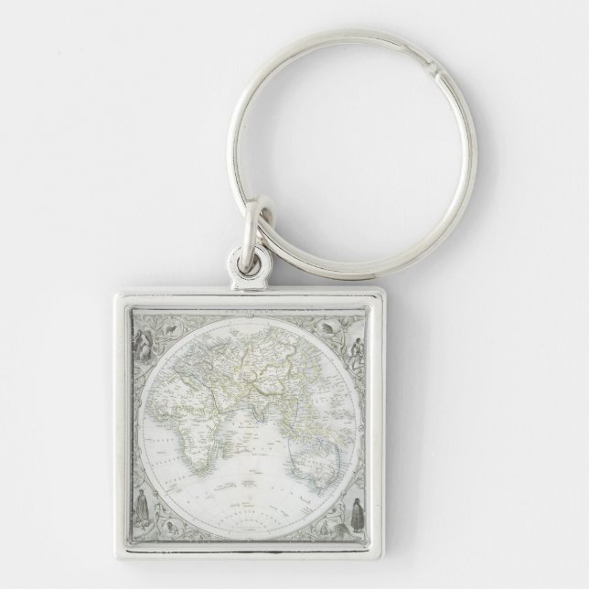 Eastern Hemisphere, from a Series of World Maps pu Keychain (Front)