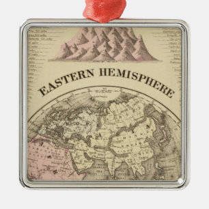 Eastern Hemisphere Metal Ornament