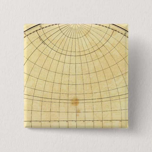 Eastern Hemisphere Outline 2 Inch Square Button (Front)