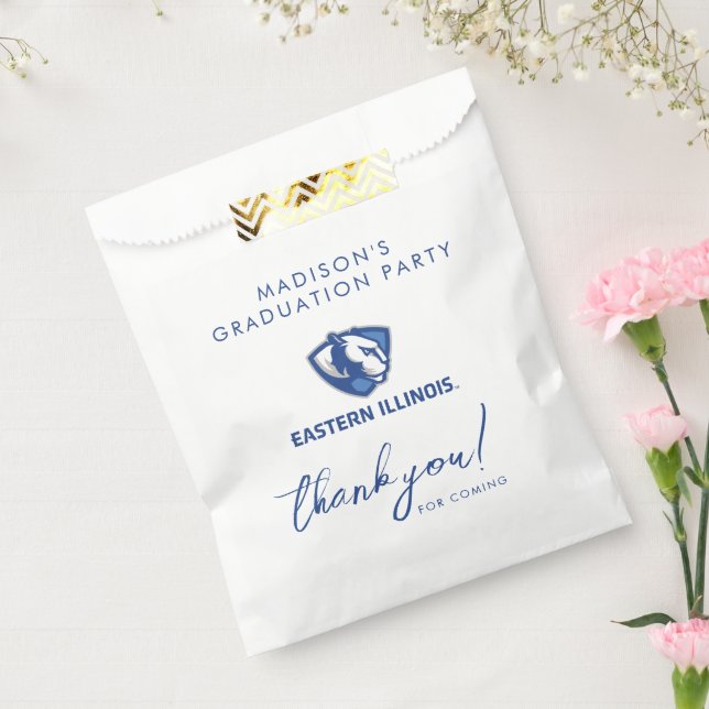 Eastern Illinois Panthers Head and Wordmark Logo Favour Bag (Sealed)