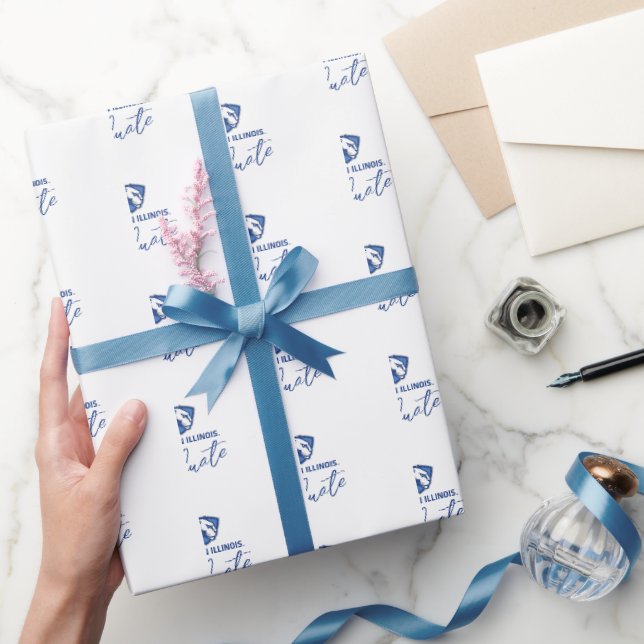 Eastern Illinois Panthers Head and Wordmark Logo Wrapping Paper (Gifting)