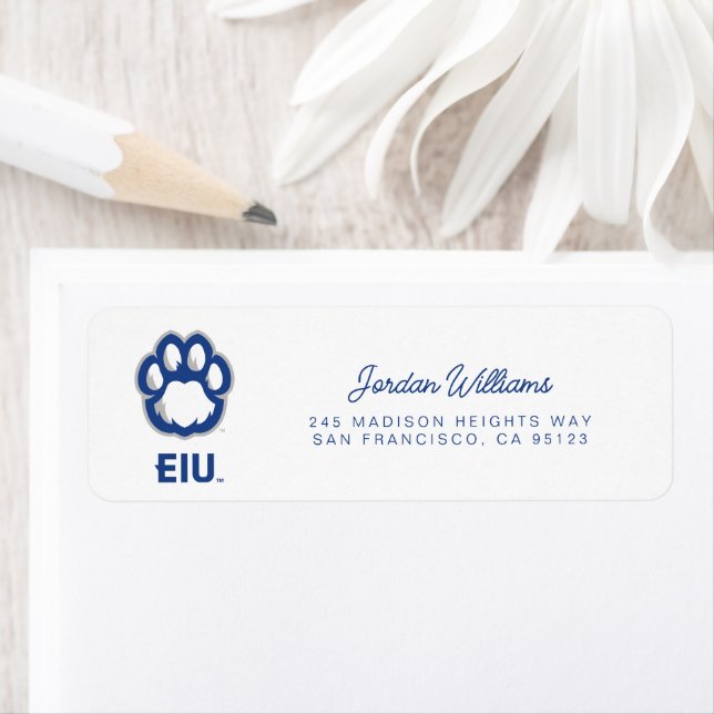 Eastern Illinois Panthers Paw Print & EIU (Insitu)