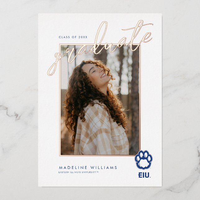 Eastern Illinois Panthers Paw Print & EIU (Front)