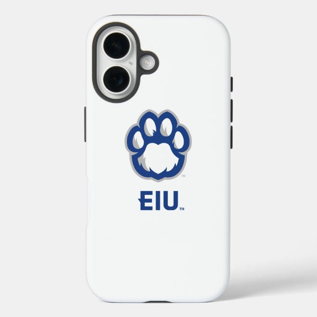 Eastern Illinois Panthers Paw Print & EIU Case-Mate iPhone Case (Back)