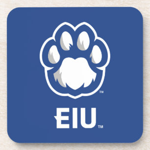 Eastern Illinois Panthers Paw Print & EIU Coaster