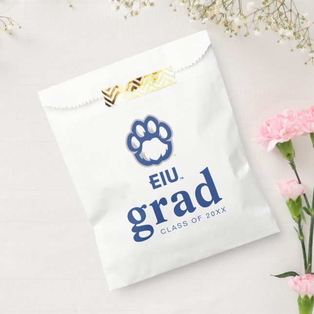 Eastern Illinois Panthers Paw Print & EIU Favour Bag (Sealed)