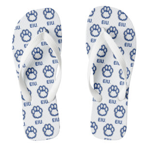 Eastern Illinois Panthers Paw Print & EIU Flip Flops