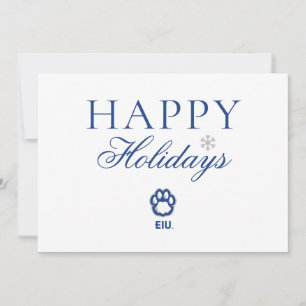 Eastern Illinois Panthers Paw Print & EIU Holiday Card