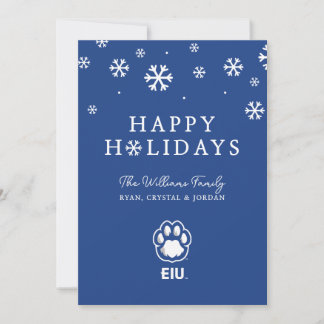 Eastern Illinois Panthers Paw Print & EIU Holiday Card