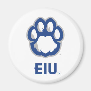 Eastern Illinois Panthers Paw Print & EIU Magnet