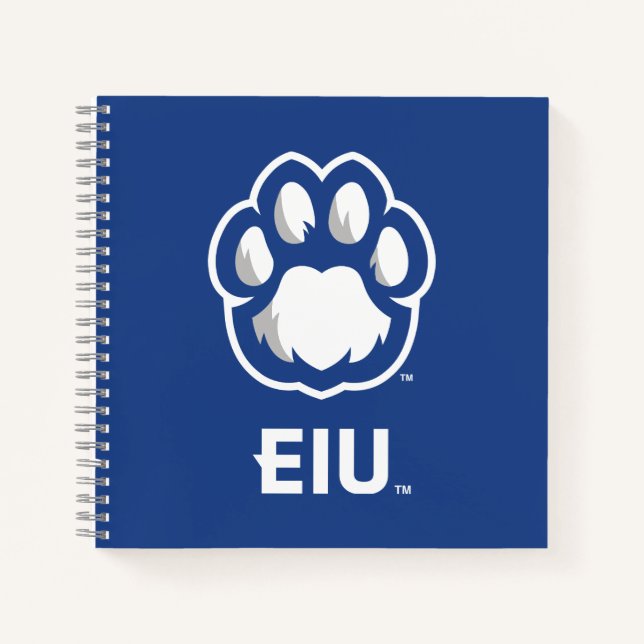 Eastern Illinois Panthers Paw Print & EIU Notebook (Front)