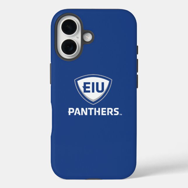 Eastern Illinois Panthers Shield & Wordmark Logo Case-Mate iPhone Case (Back)