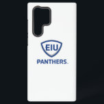 Eastern Illinois Panthers Shield & Wordmark Logo Samsung Galaxy Case<br><div class="desc">This design combines two key elements representing Eastern Illinois University (EIU). At the top, the acronym "EIU" is displayed in bold, sans-serif letters within a shield-like shape, rendered in blue and grey. This shield symbolizes strength and protection, representing the university's values. Below the shield, the word "PANTHERS" is presented in...</div>