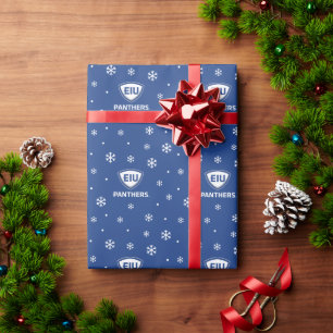 Eastern Illinois Panthers Shield & Wordmark Logo Wrapping Paper