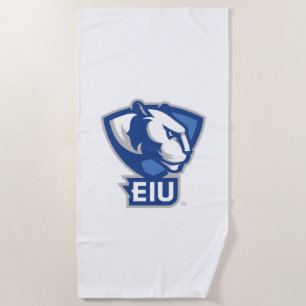 Eastern Illinois University Panthers Logo Beach Towel