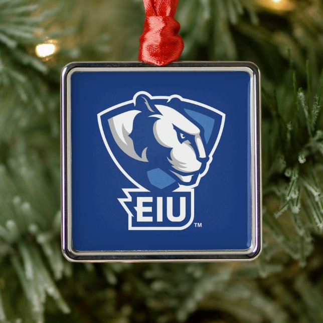 Eastern Illinois University Panthers Logo Metal Ornament (Tree)