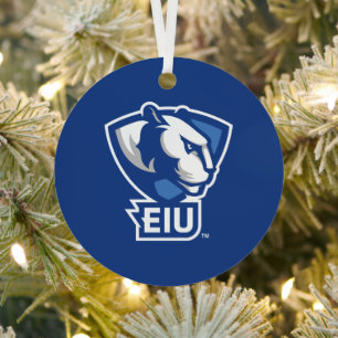 Eastern Illinois University Panthers Logo Metal Ornament