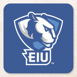 Eastern Illinois University Panthers Logo Square Paper Coaster