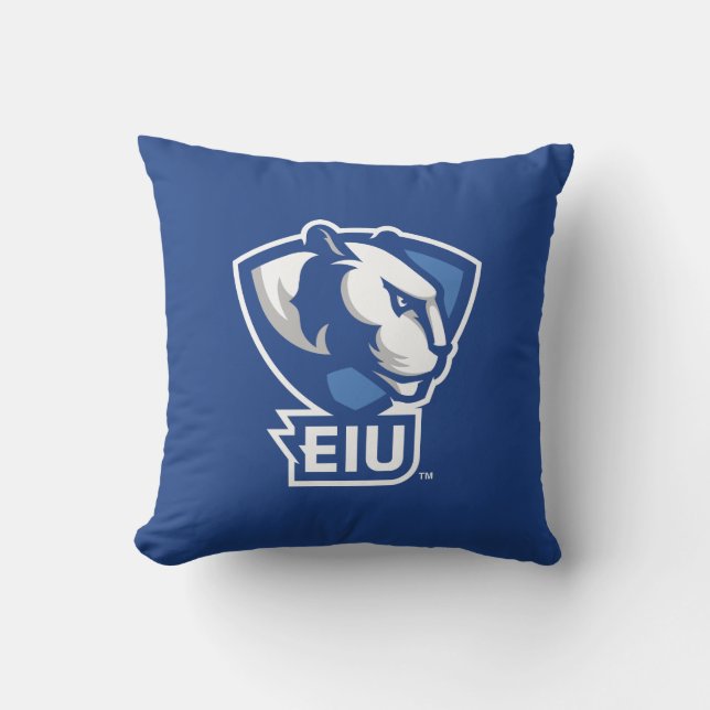 Eastern Illinois University Panthers Logo Throw Pillow (Front)