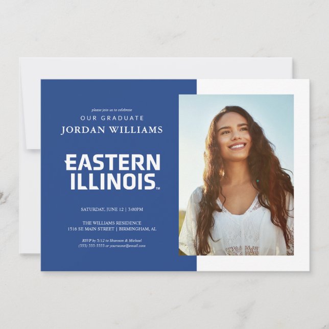 Eastern Illinois University Wordmark Logo Announcement (Front)