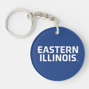Eastern Illinois University Wordmark Logo Keychain