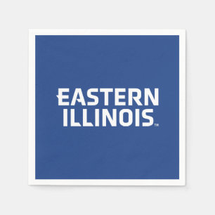 Eastern Illinois University Wordmark Logo Napkin