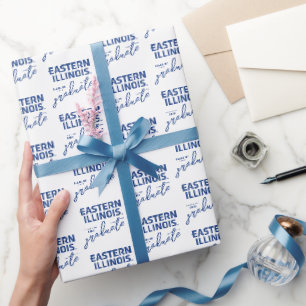 Eastern Illinois University Wordmark Logo Wrapping Paper