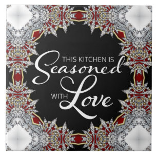 Eastern Jewel Kitchen Love Home Decor Ceramic Tile