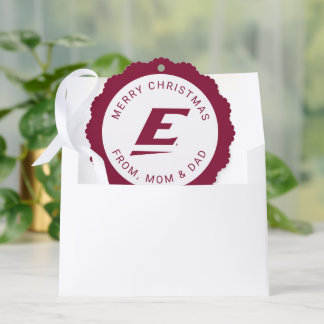 Eastern Kentucky University E Ornament Card